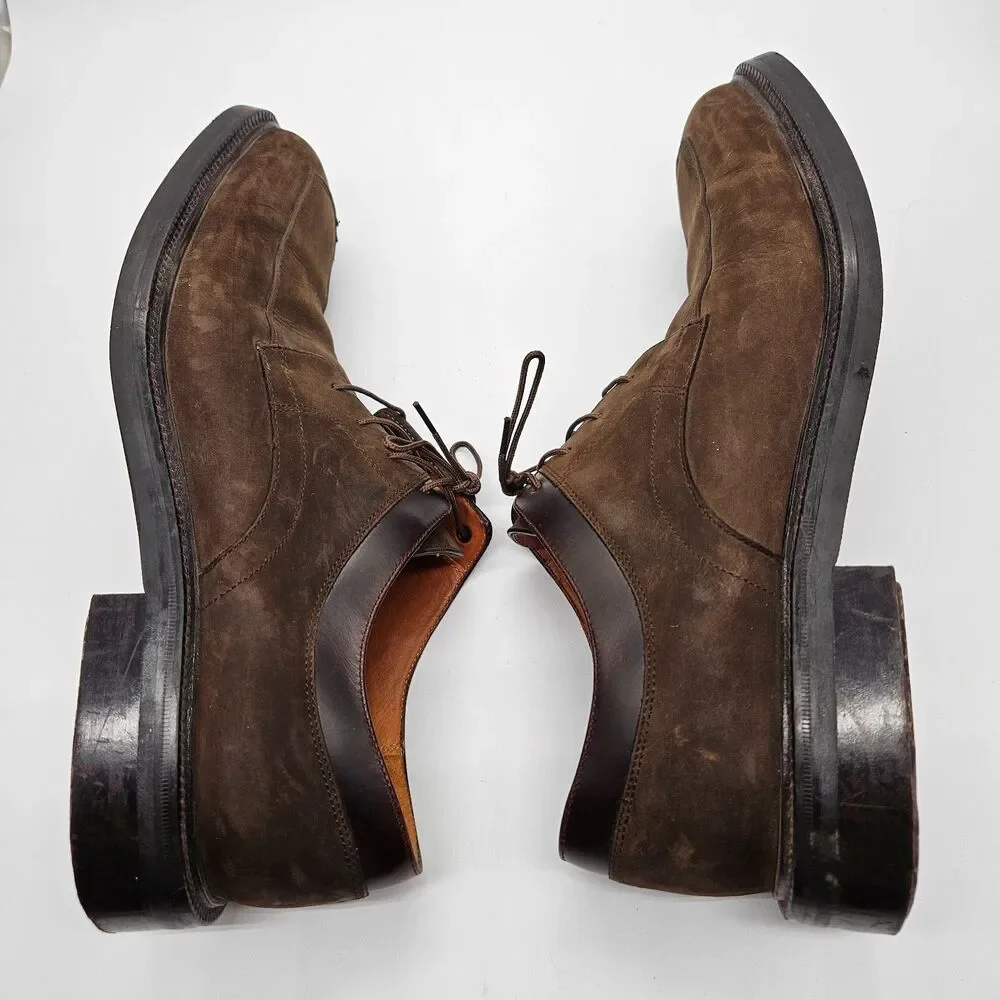 Cole Haan CITY Shoes Men's Size 12M Brown Suede Derby Lace Up Waterproof C00980